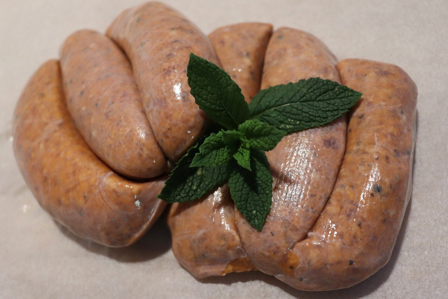 Lamb Sausages - Honey mint & rosemary ($20/kg, minimum order 1kg)